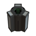 A black cylindrical PCO cartridge for the Active HEPA+ Room. mesh screens on the sides and top, shown on a plain white background.