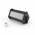 A black rectangular pureAir 1500 PCO ARC Cell with a white honeycomb-patterned, shown with a white connector wire on a plain white background.